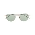 Montblanc round-frame tinted sunglasses - Gold