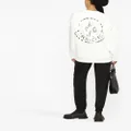 Moncler logo-print long-sleeve sweatshirt - White