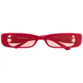 Balenciaga Eyewear Dynasty rectangular-frame sunglasses - Red