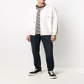 Barrie oversized knitted denim jacket - White