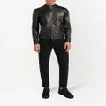 Giuseppe Zanotti leather zip-up jacket - Black
