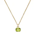 Kiki McDonough 18kt yellow gold Kiki Cushion peridot and diamond pendant necklace - Green
