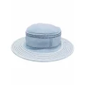 Barrie wide-brim bucket hat - Blue