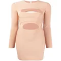 Dion Lee cut-out layered mini dress - Pink