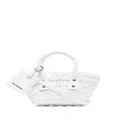 Balenciaga Bistro XXS woven basket bag - White