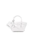 Balenciaga Bistro XXS woven basket bag - White