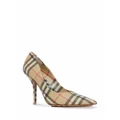 Burberry Vintage Check point-toe pumps - Brown