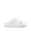 Alexander McQueen logo-buckle detail sandals - White