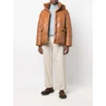 Nanushka Hide faux-leather hooded jacket - Brown