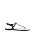 Stuart Weitzman embellished slingback sandals - Black