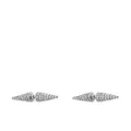 Balenciaga crystal-embellished stud earrings - Silver