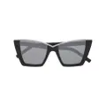 Saint Laurent cat-eye frame sunglasses - Silver