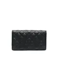 Love Moschino quilted foldover wallet - Black