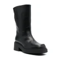 Furla Attitude leather mid-calf boots - Black