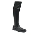 Furla Attitude leather thigh-high boots - Black