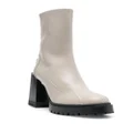 Furla Climb leather ankle boots - Grey
