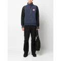 Canada Goose logo patch knitted gilet - Blue