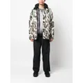 Moncler Wight leopard-print down jacket - Neutrals