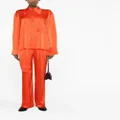 Nanushka wide-leg satin trousers - Orange