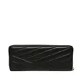 Tory Burch chevron-quilted continental wallet - Black