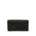 Tory Burch chevron-quilted continental wallet - Black