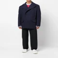 Marni double-breasted wool coat - Blue
