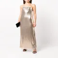 alice + olivia Harmony chainmail maxi slip dress - Gold