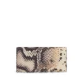 Giuseppe Zanotti Selene snakeskin wallet - Pink