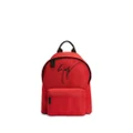 Giuseppe Zanotti logo-print detail backpack - Red