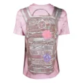 Diesel graphic-print cotton T-shirt - Pink