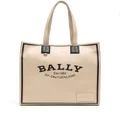 Bally Crystalia logo-print tote bag - Brown