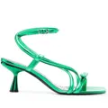 Pierre Hardy 60mm crossover-strap sandals - Green