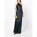 Michelle Mason single-shoulder maxi dress - Blue