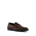 Tod's almond-toe suede loafers - Brown