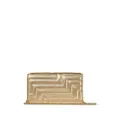 Jimmy Choo Avenue quilted chain wallet - Gold