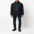 Corneliani cargo-pocket cashmere padded jacket - Blue