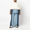 Fabiana Filippi patchwork-denim mini skirt - Blue