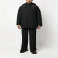 Valentino Garavani zip-up hooded coat - Black