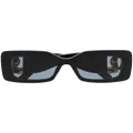 Stella McCartney Eyewear chain-link square-frame sunglasses - Black