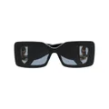 Stella McCartney Eyewear chain-link square-frame sunglasses - Black