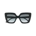 Jimmy Choo Eyewear Auri square-frame gradient sunglasses - Black