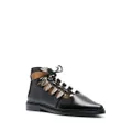 Toga Pulla cut-out lace-up shoes - Black