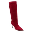 Aquazzura suede knee-length boots - Red