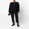 IRO intarsia knit-logo jumper - Black
