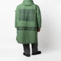 Stone Island logo print raincoat - Green