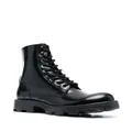Diesel D-Hammer lace-up leather boots - Black