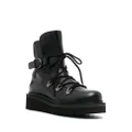 Ferragamo Elimo lace-up leather boots - Black