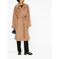 Emporio Armani belted long-sleeve coat - Brown