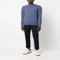 Brunello Cucinelli knitted quarter-zip jumper - Blue
