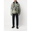 Holden faded camouflage-print padded jacket - Green